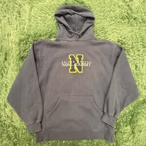 JanSport United States Naval Academy USNA Hoodie Men's Gray Pullover Sweatshirt